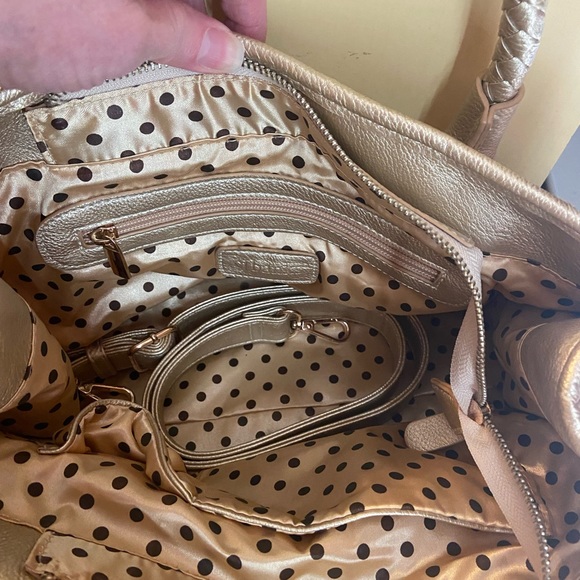 CJ banks, gold woven purse - Picture 3 of 9